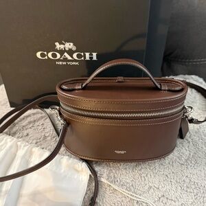 Coach Brown Leather Trail Bag